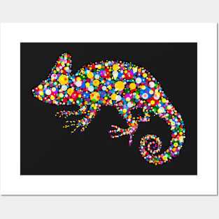 Colorfully Lizard Posters and Art